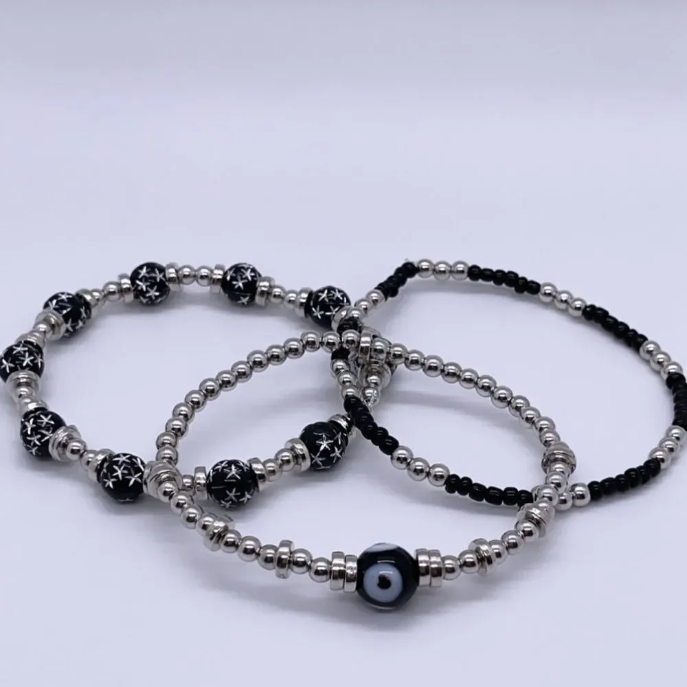 NWT Wool + Pepper Co S&B Bracelet Stack (3)